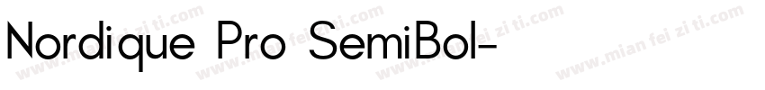 Nordique Pro SemiBol字体转换